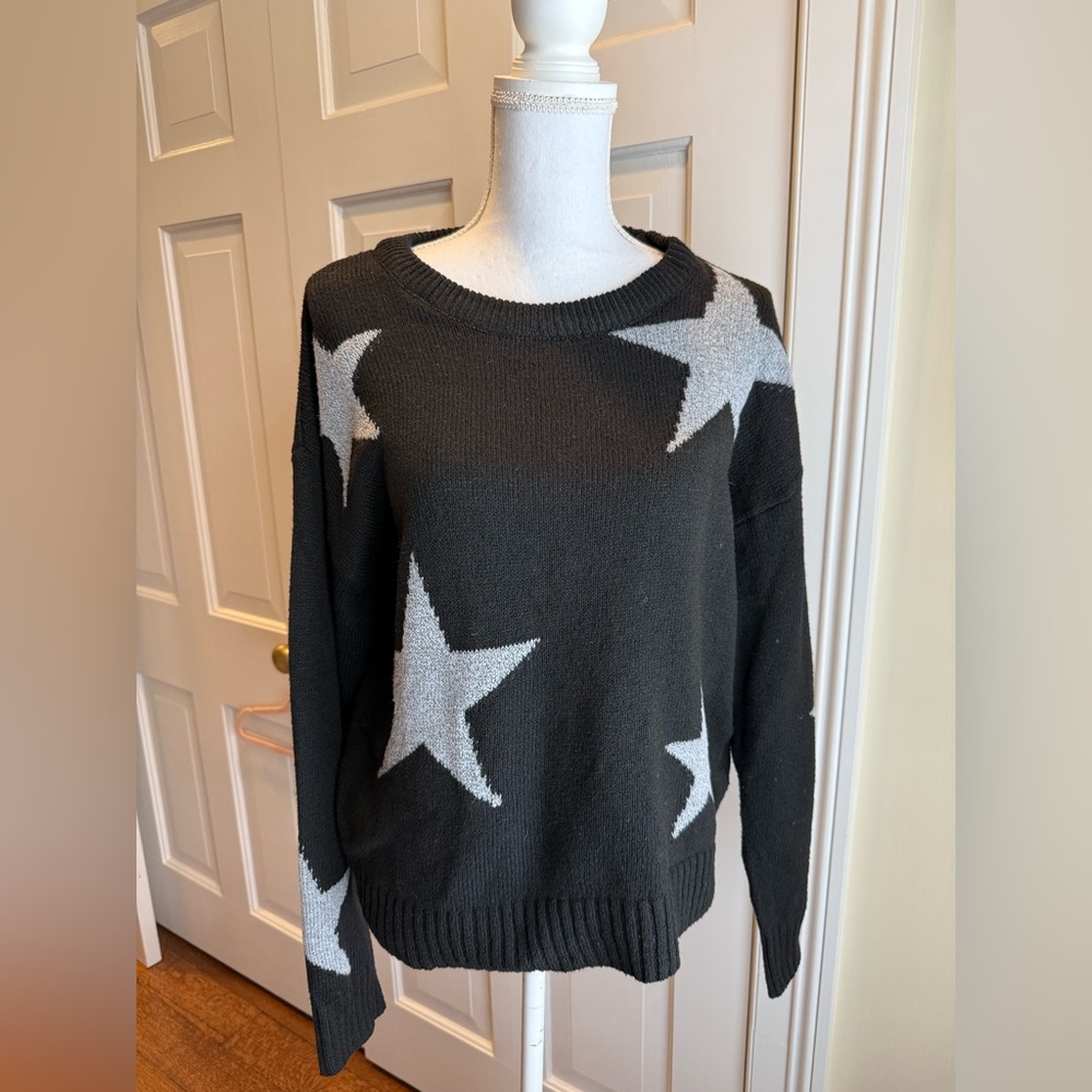 Black and Gray Star Sweater